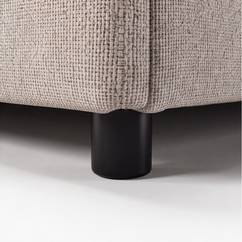 Letto alla Francese ASCOLI 140x190 con Contenitore e Rete Inclusa – Taupe - immagine 7
