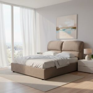 Letto matrimoniale Sofaback contenitore Enjoy 03 Taupe 160x190 cm