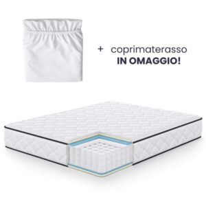 Materasso 160x200 H3 a Molle Insacchettate 7 Zone + Coprimaterasso
