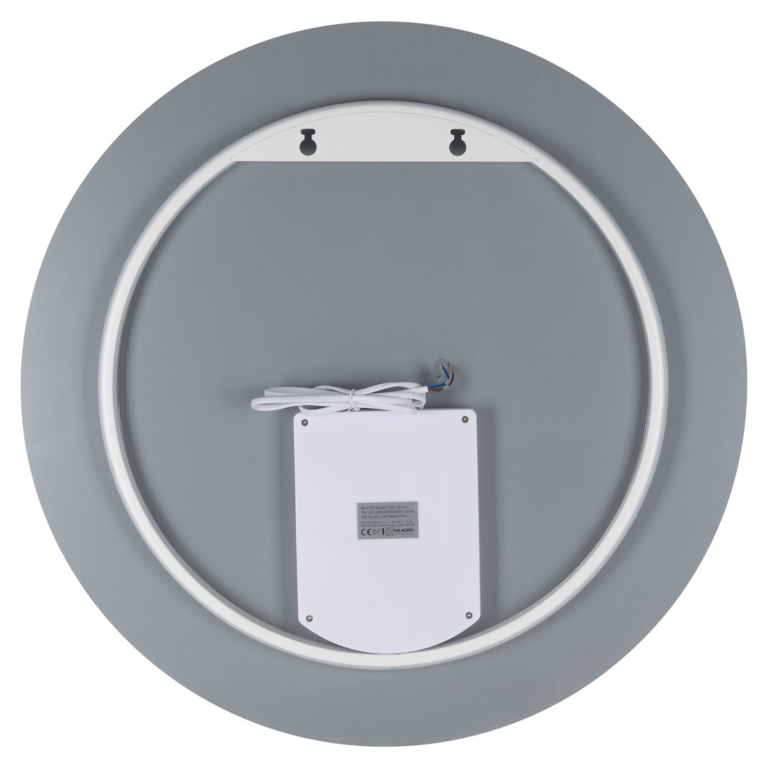 Specchio Bagno LED Riflesso Fi Rotondo Ø60 cm Retroilluminato con Touch – IP44 - immagine 8
