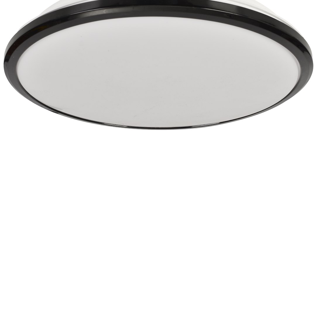 Plafoniera LED TERMA 24W Ø36 cm Nera IP44 – Luce Neutra 4000K - immagine 3