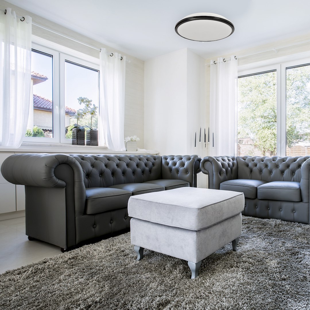 Plafoniera LED TERMA 24W Ø36 cm Nera IP44 – Luce Neutra 4000K - immagine 4